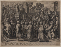 TvB G 0911
<br/>
Geschiedenis Medici: de intocht va Cosimo I in Rome
<br/>
<em>Galle, Philips (1537-1612)</em>